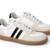 Sneakers Alfie 7752 Evian Blanco-Negro para mujer, diseño mexicano, categoría Court