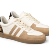 Sneakers Alfie 7752 Evian Latte-Leopardo para mujer, diseño mexicano, categoría Court